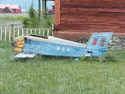 Wooden playground plane