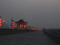 Xian city wall at night